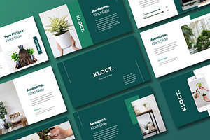 Kloct Green PowerPoint, a Presentation Template by Overcloud