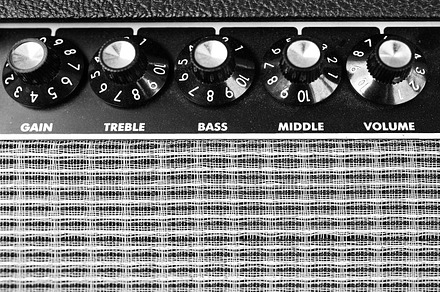 Guitar amplifier closeup, an Arts & Entertainment Photo by AlexZaitsev