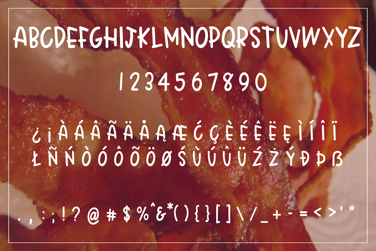 Crispy Bacon - Quirky all caps font, a Handwritten Font by Stacy's Digital Designs (Photo 2 of 6)
