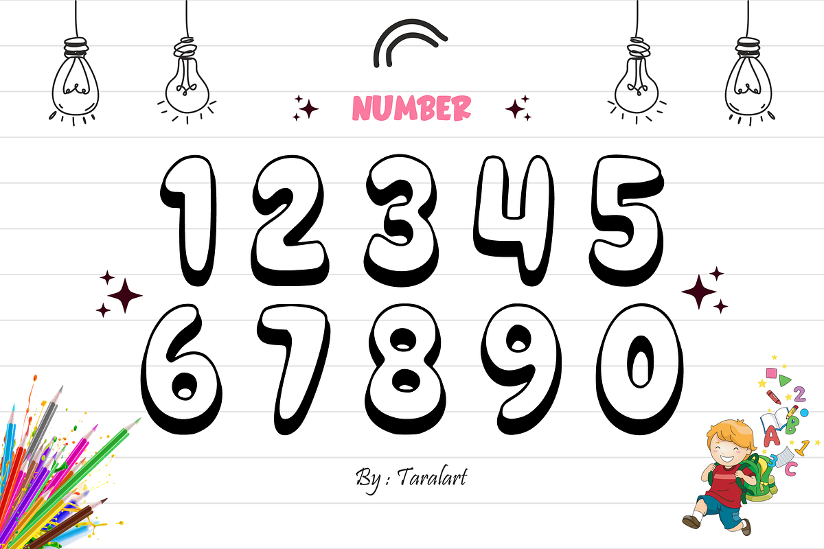 DAILY STORY - Playful Display Font, a Sans Serif Font by KiddoGlyphs Studio (Photo 5 of 5)