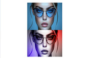 Cinematic Bicolor Lighting Photo Eff, a Brushes & More by studiogstock (Thumbnail 2 of 2)