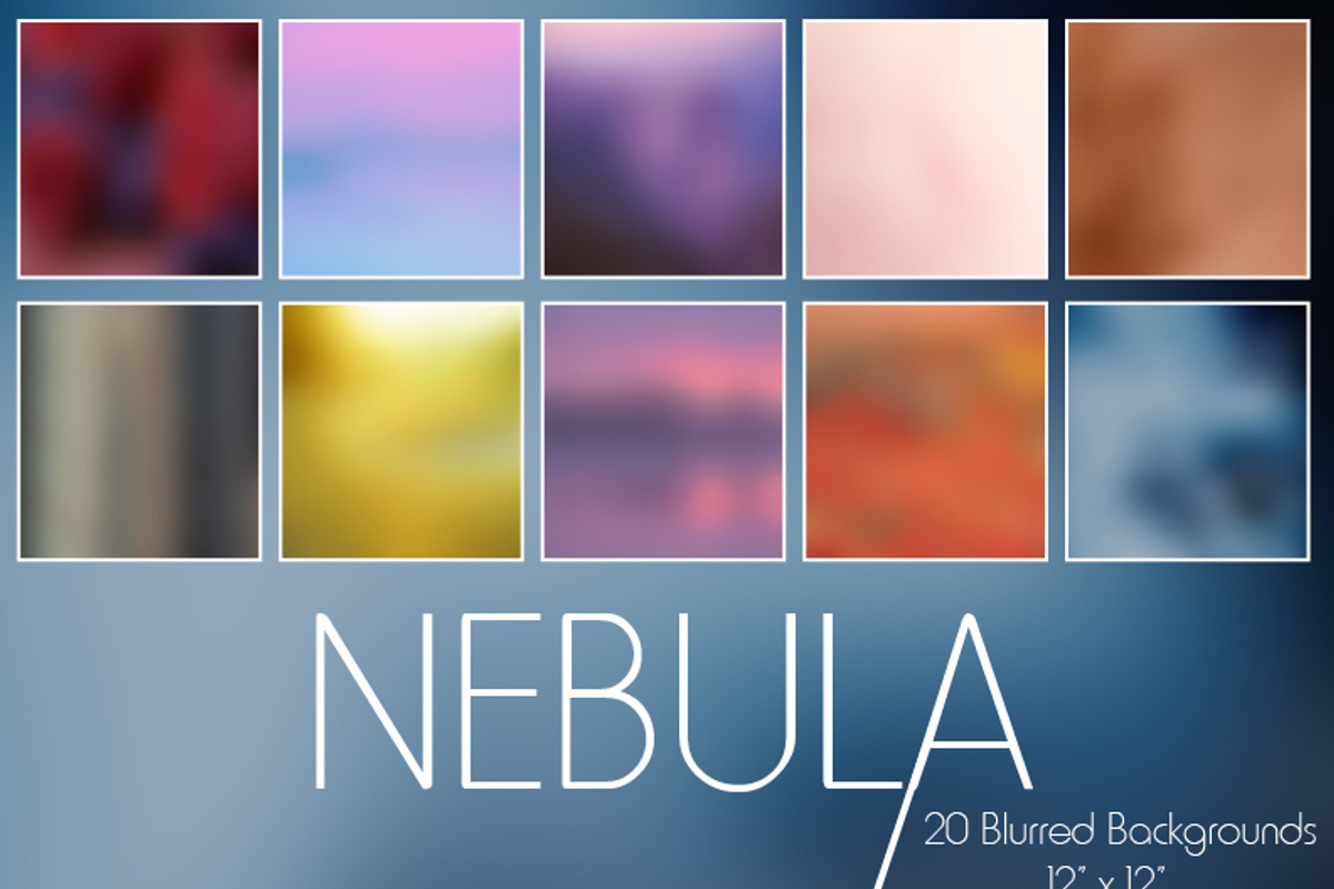 Nebula - 20 Blurry Backgrounds, a Templates & Theme by Dream in Color Studio (Photo 3 of 3)