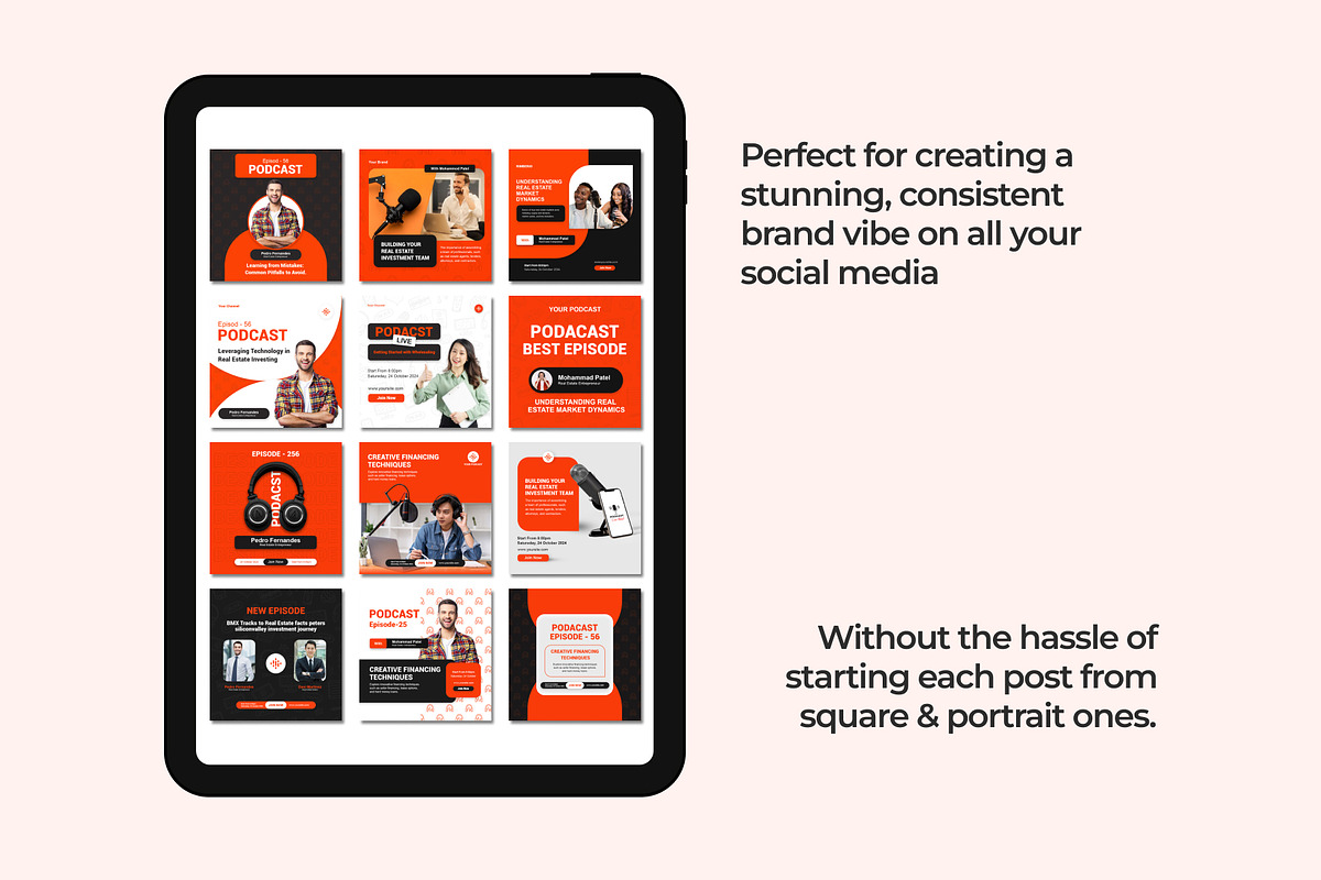 Real Estate Podcast Instagram Bundle, a Social Media Template by Raytas Studio (Photo 6 of 10)