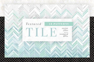 Textured Tile Patterns, a Pattern Graphic by Anugraha Design