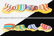 Beach Towel Clipart, a Graphic by Artnoy (Thumbnail 2 of 5)
