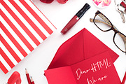 Red Romantic Styled Desktops, a Business Photo by OhTilly (Thumbnail 5 of 6)