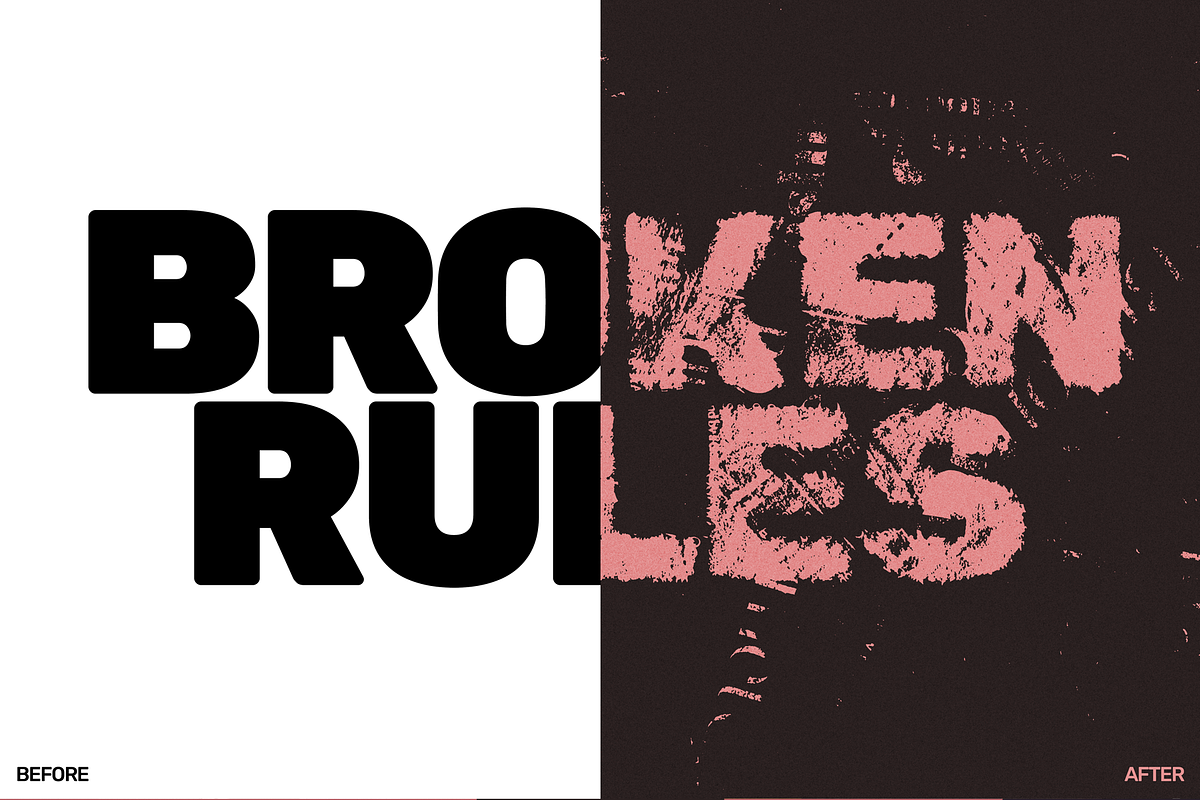 Grunge Ink Bleed Text Effect, a Layer Style Add-On by Mint Pixels (Photo 7 of 9)