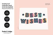 US A2 Greeting Card PS Mockup 7, a Product Mockup by Rocket & Indigo (Thumbnail 6 of 8)