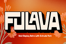 Fulava - Retro Bold Extrude Font