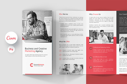Business Marketing Brochure Tri-Fold