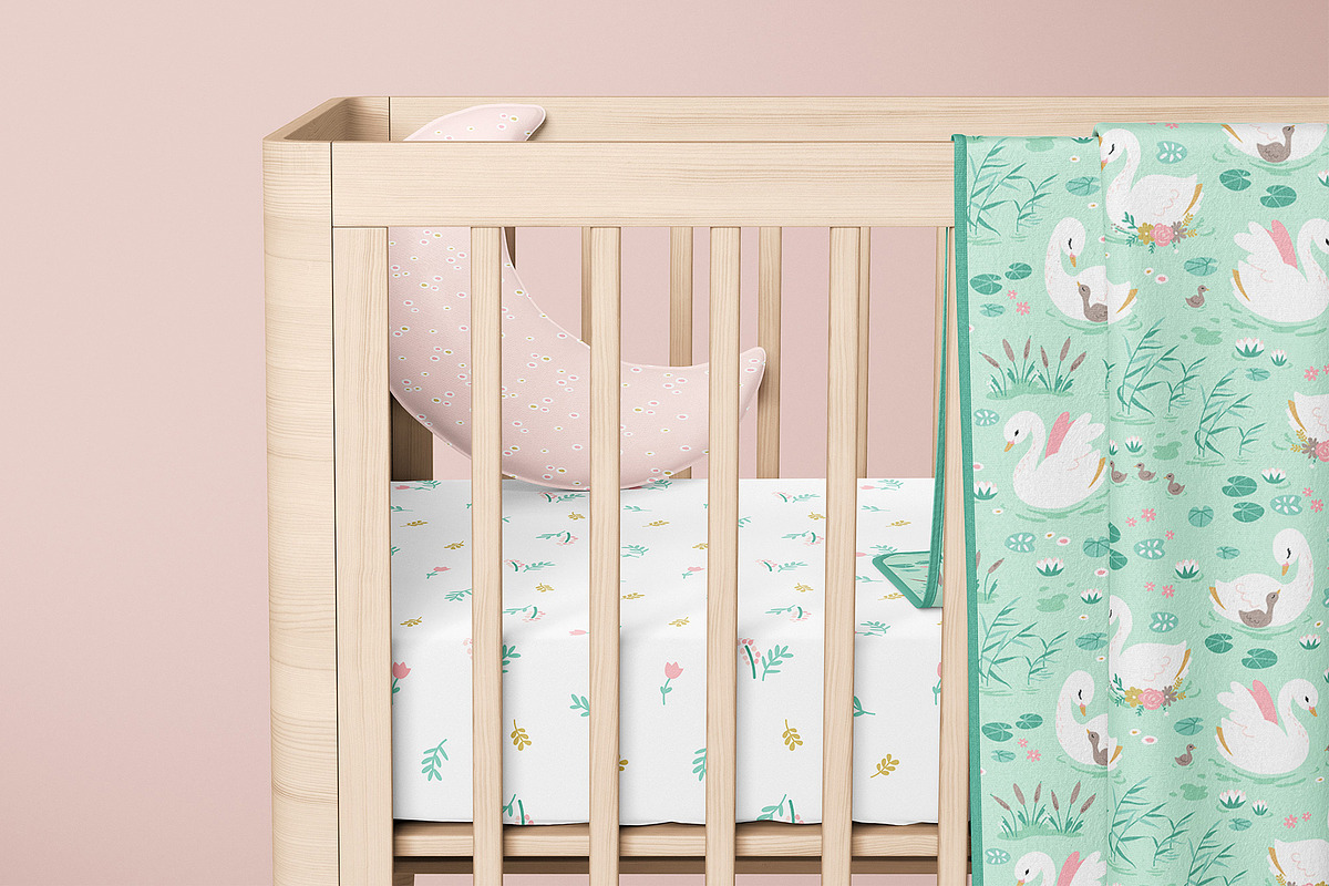Swan Princess - Pattern & Prints, a Pattern Graphic by Brzozowska (Photo 7 of 9)