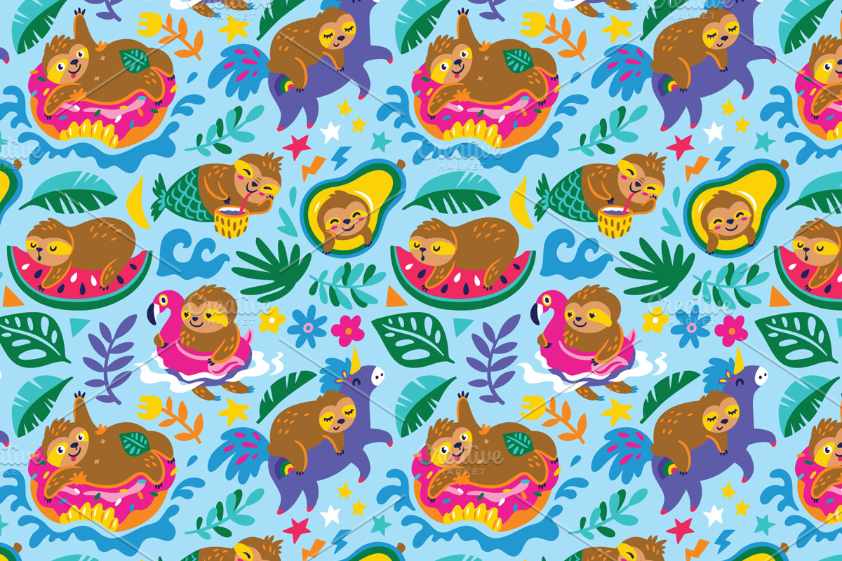 19 Fantasy Seamless Patterns, a Pattern Graphic by PenguinHouse (Photo 9 of 20)