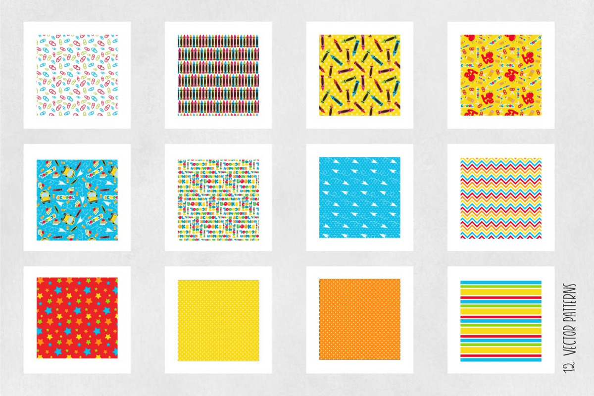 SCHOOL KIDS Pattern collection, a Pattern Graphic by PrettyPatterns (Photo 5 of 5)
