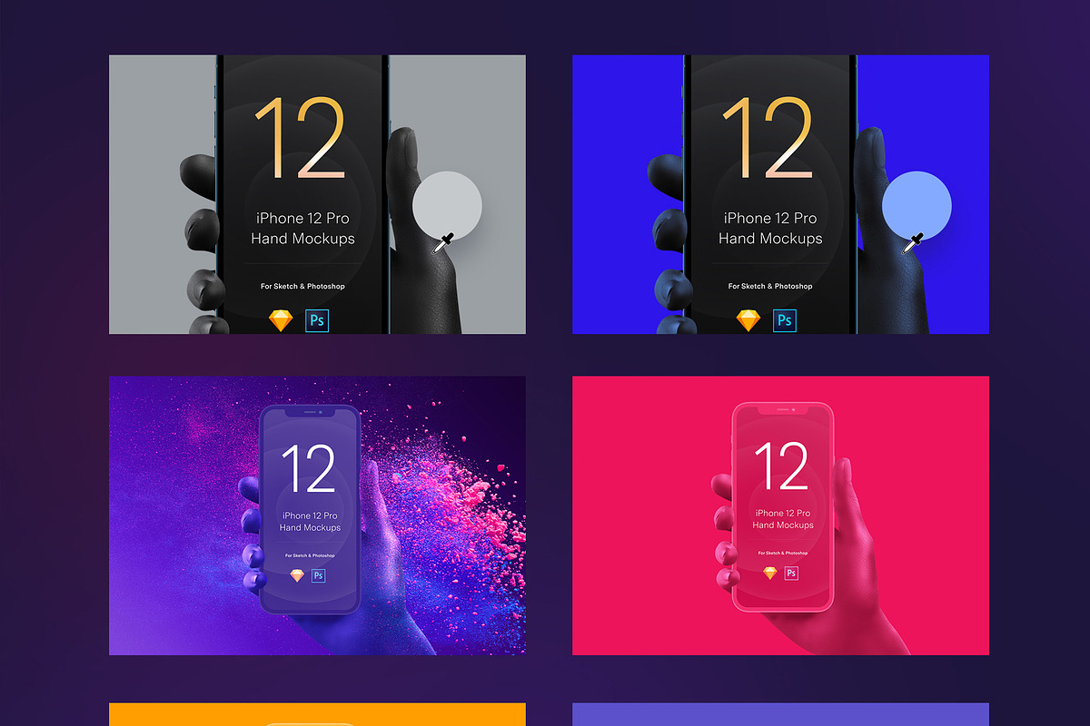 Unicolor & B/W Hands BUNDLE iPhone, an iPhone Mockup by Pierre Borodin (Photo 10 of 10)
