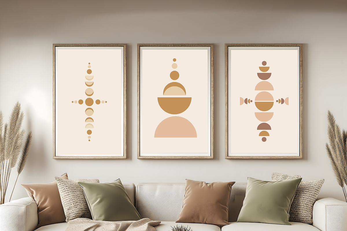 Boho Wall Art Set, a Decorative Illustration by Redmixx Design (Photo 1 of 6)