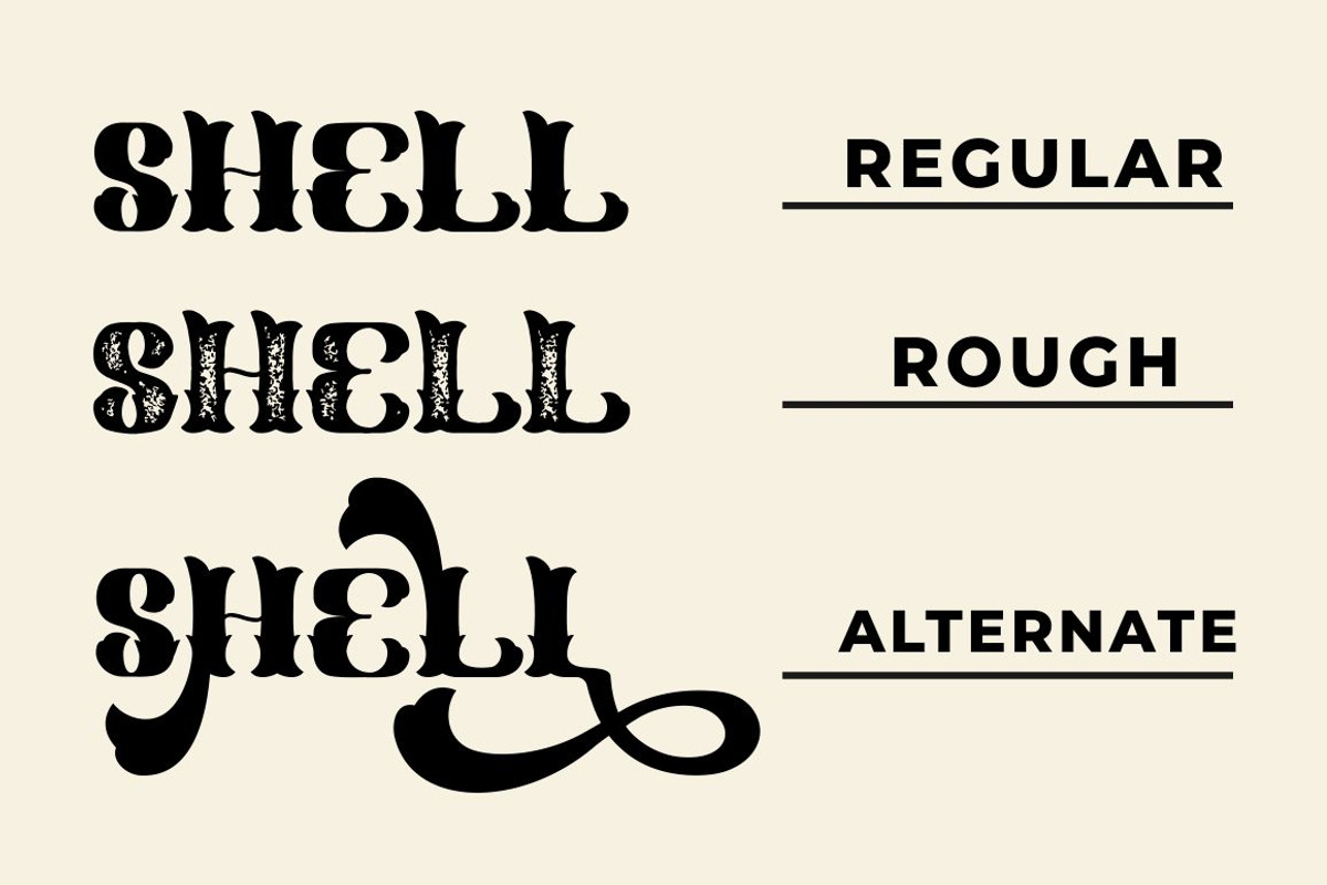 Shell Mera - Serif Vintage Font, a Slab Serif Font by PutraCetol Studio