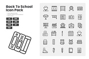 Back To School Icon Pack, an Outline Icon by erifqizeicon (Thumbnail 2 of 3)
