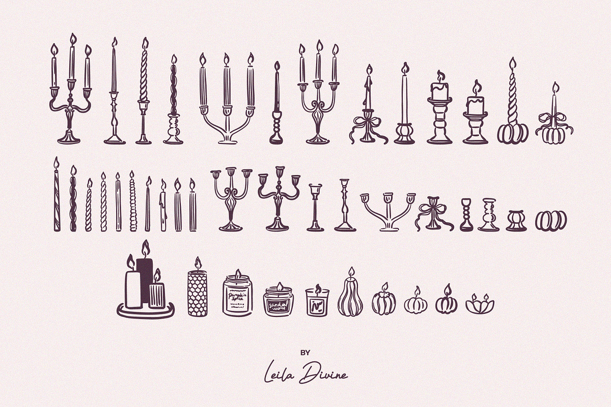Cozy Autumn Hand Drawn Collection, a Seasonal Illustration by Leila Divine (Photo 8 of 29)