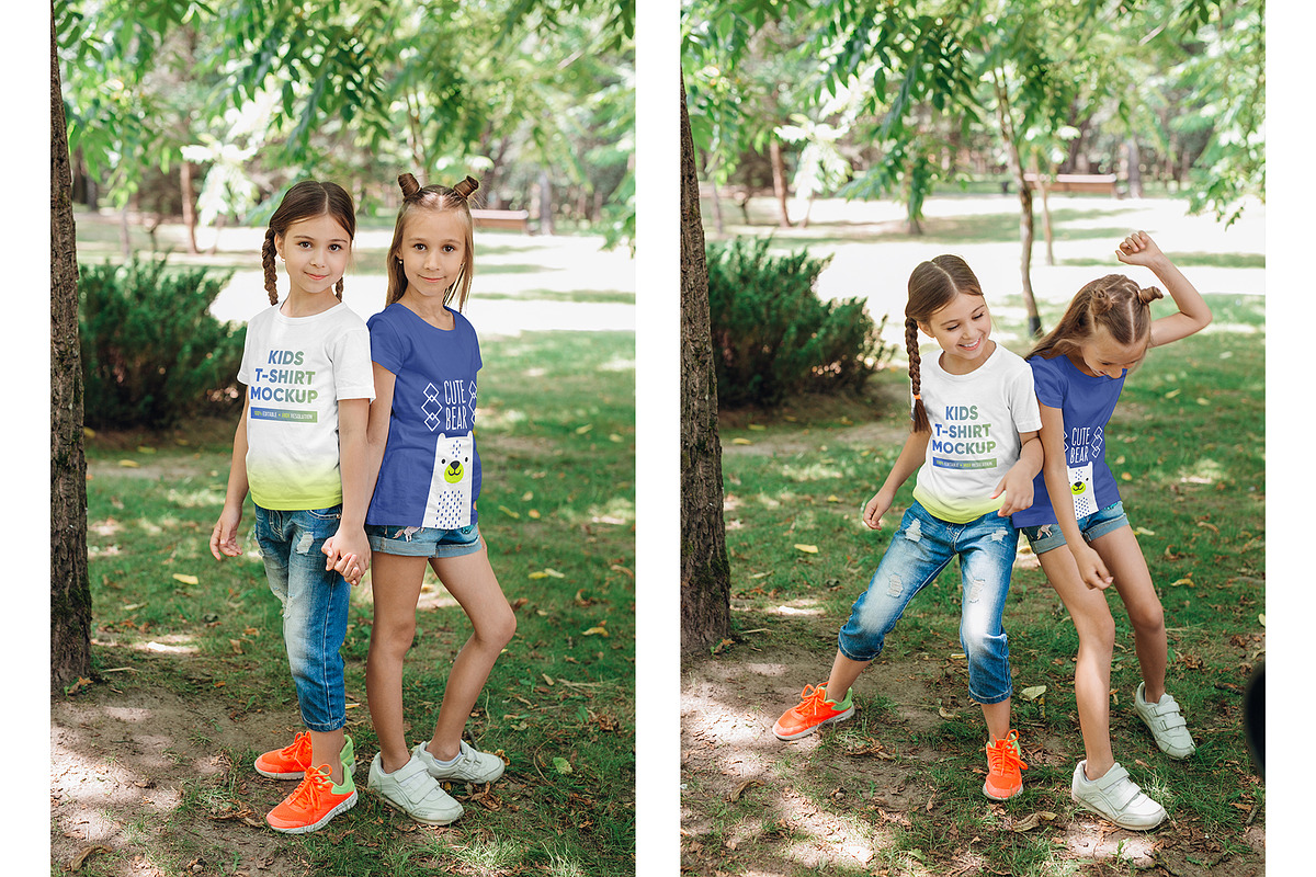 Kids Girl T-Shirt PSD Mockups Vol6, a Shirt Mockup by Hi, Mock-Up! (Photo 5 of 8)