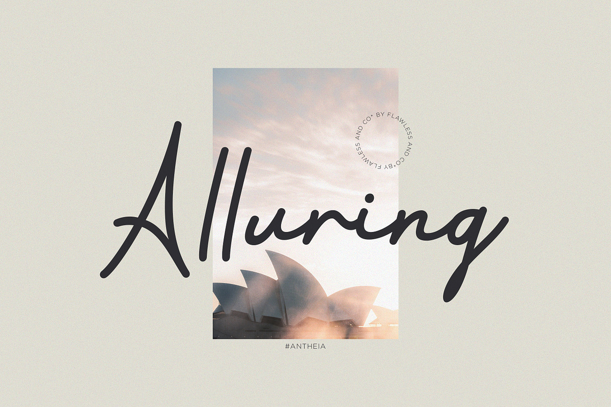 Antheia - Elegant Signature Font, a Script Font by Flawless And Co (Photo 6 of 10)