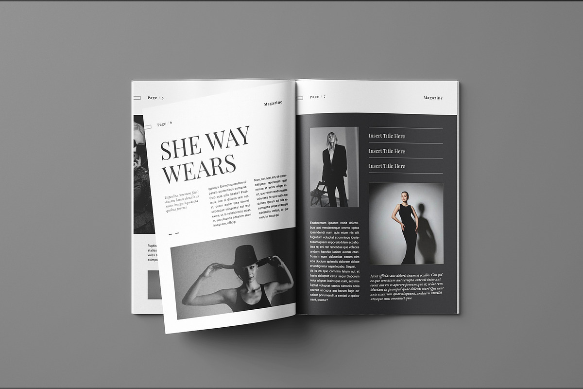 Fashion Magazine Layout, a Magazine Template by Seeing-art (Photo 4 of 11)