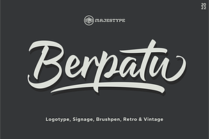 Berpatu - Calligraphy Vintage Font