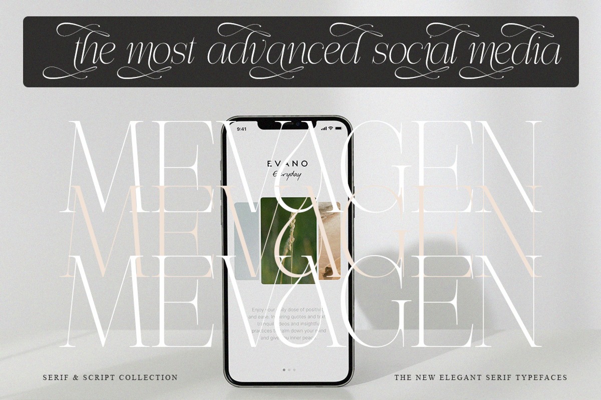 Effidhem Mevagen | 18 Font Files, a Serif Font by IM Studio (Photo 8 of 14)