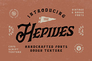 Hepives Texture Font, a Font by Nocturnal Workspace (Thumbnail 1 of 8)