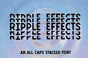 Ripple Effects - Stacked Font, a Handwritten Font by Stacy's Digital Designs (Thumbnail 1 of 5)