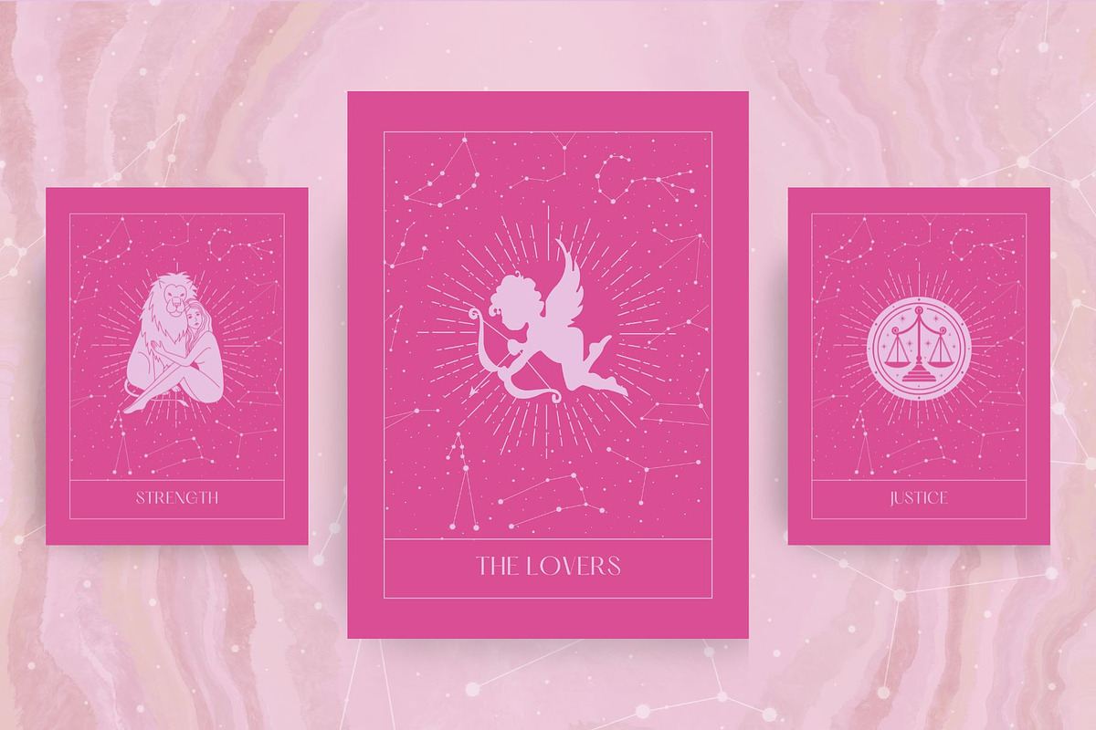 Major Arcana Tarot Card Templates preview 2