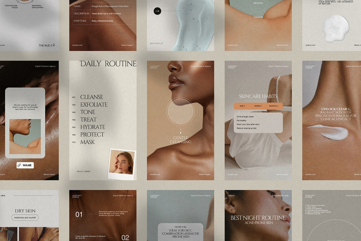 Neutral Skincare Story Templates preview 6