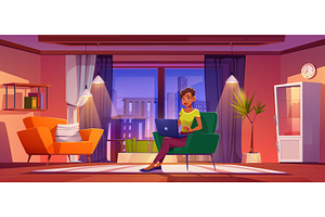 Remote freelance, work from home, a Person Photo by art PVP - market