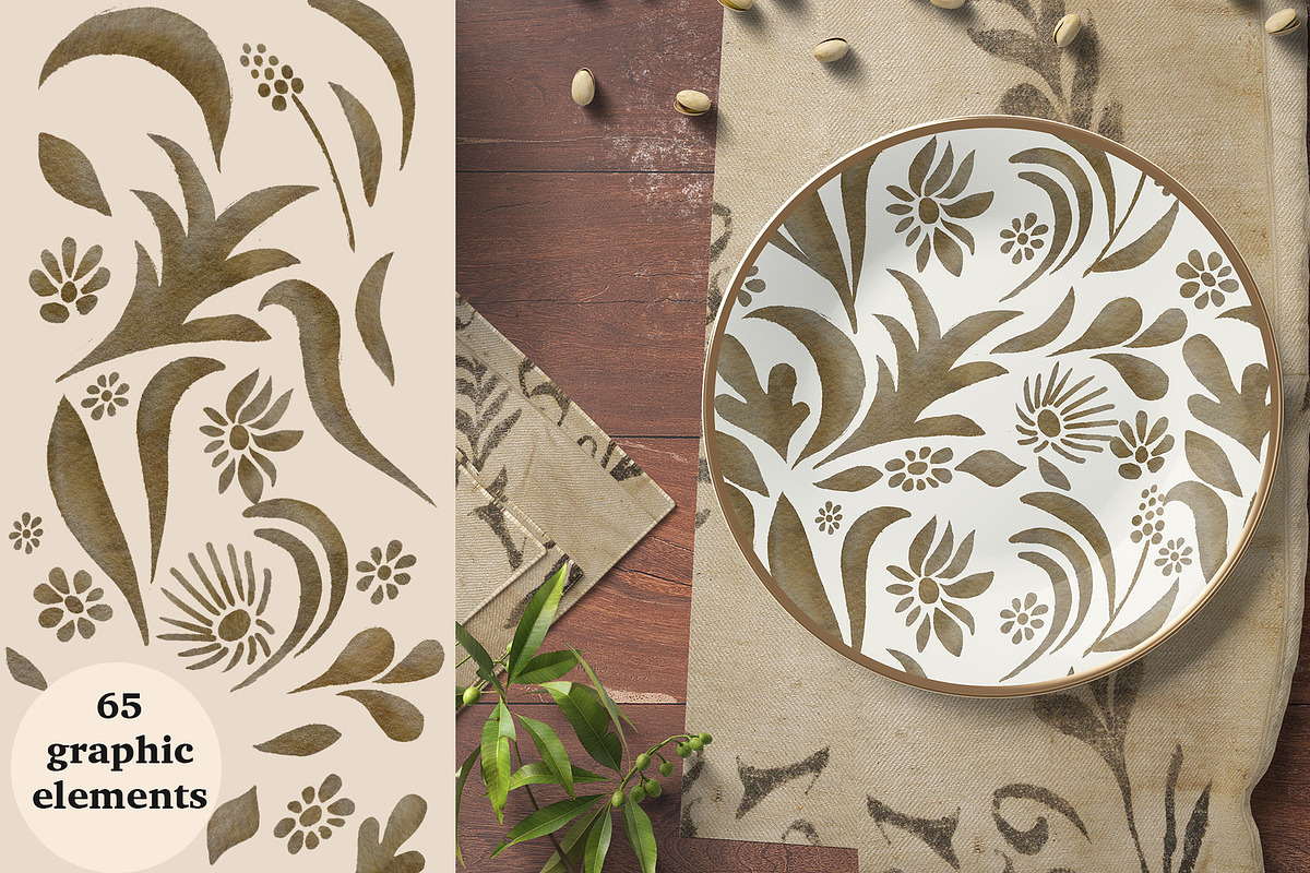 The Flower Market Collection, a Pattern Graphic by Bridgett Stahlman Design (Photo 3 of 10)