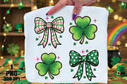 Preppy St. Patricks Day Shamrock Png, an Illustration by Daily.Designs (Thumbnail 1 of 5)