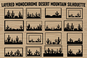 Desert Wilderness Cactus Landscape, an Illustration by jahid234