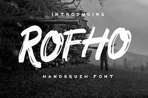 Rofho Handbrush Font