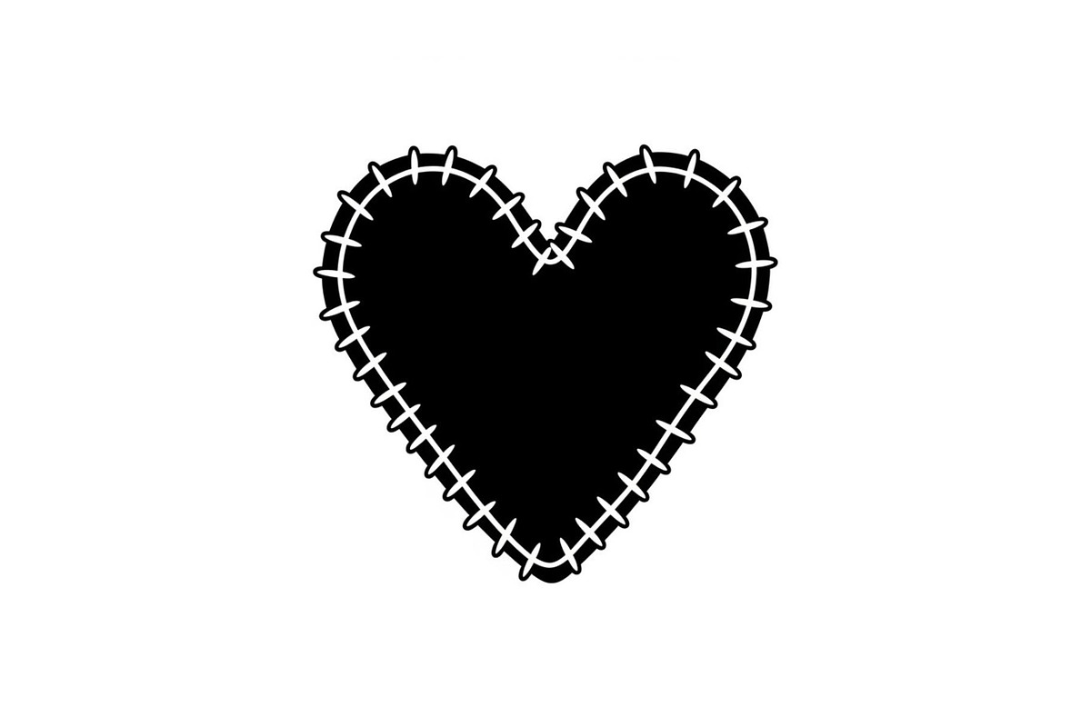 Stitched Heart Silhouette Vector Bun, an Illustration by Designs_River (Photo 32 of 41)