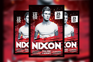 Electro House Club DJ Flyer Template