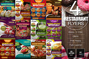 Restaurant Flyer Bundle, a Flyer Template by KitCreativeStudio2 (Thumbnail 1 of 5)