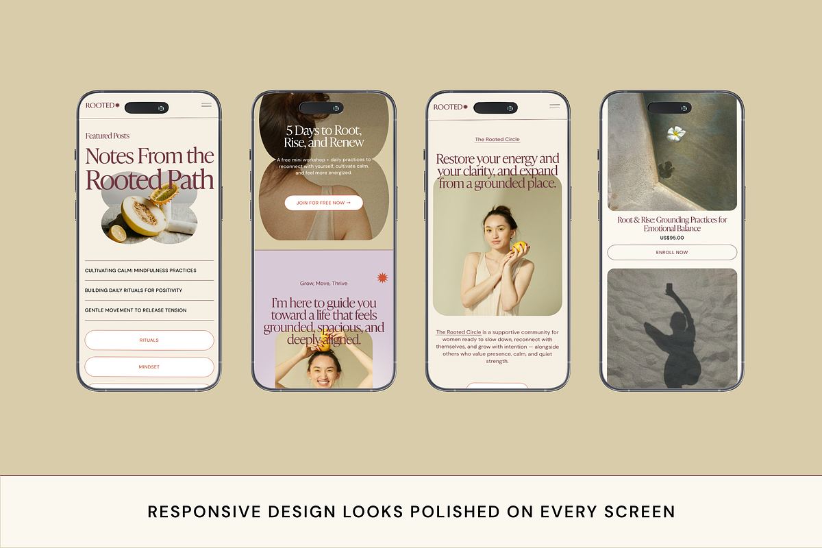 Rooted Squarespace 7.1 Template, a Squarespace Template by Studio Heythere (Photo 4 of 8)