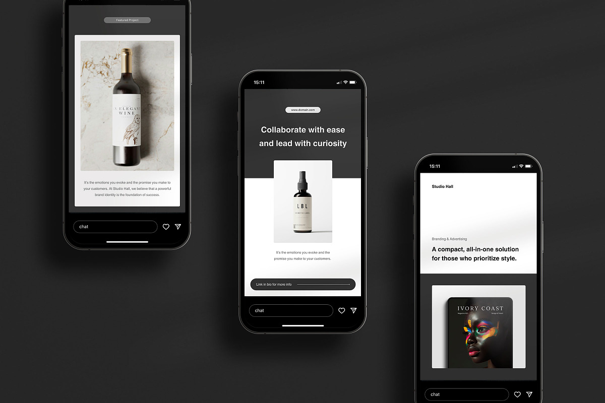 Studio Hall Social Media Kit, a Social Media Template by Ruben Stom (Photo 9 of 20)