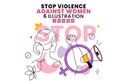 6 Stop Violence Against Women, a Person Illustration by denayunebgt (Thumbnail 1 of 3)