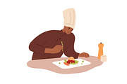 Chefs cooking & decorating food set, a Food Illustration by Good Studio (Thumbnail 3 of 7)