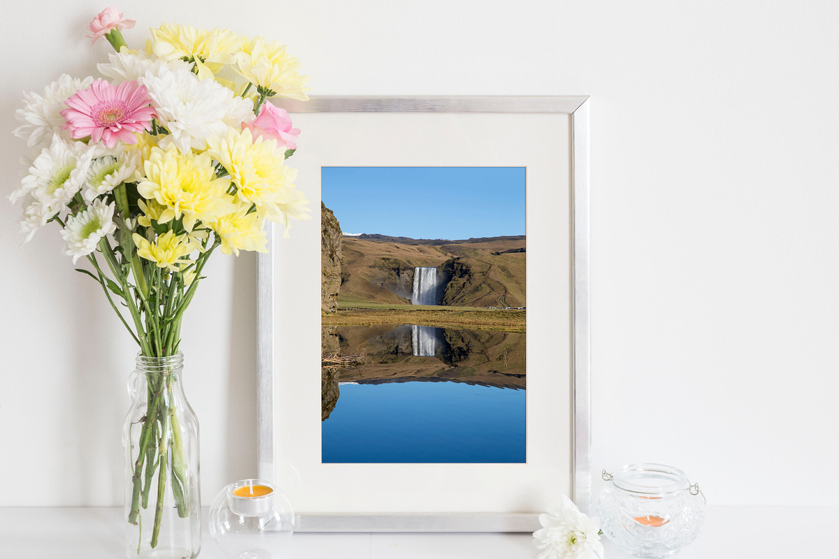 Silver frame mockup, a Print Template by WanderlustLens (Photo 3 of 3)
