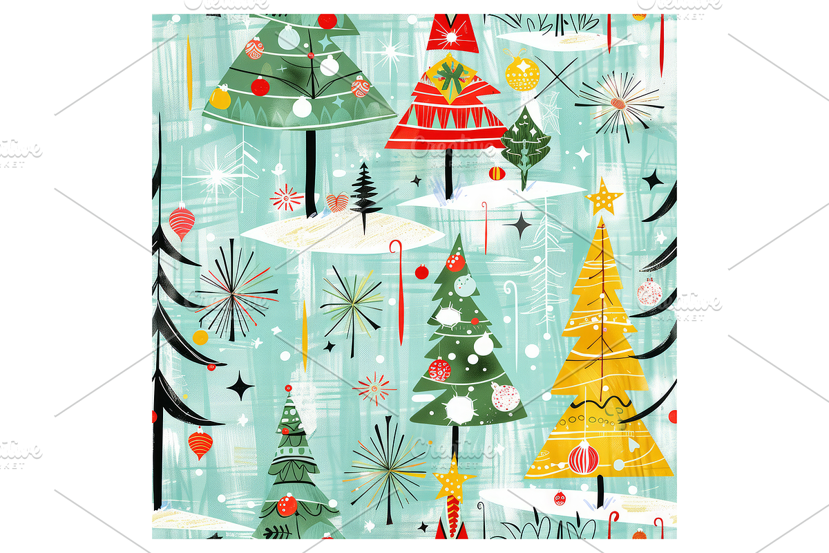 Vintage Holiday Digital Paper, a Pattern Graphic by Chromolume Studio (Photo 9 of 28)