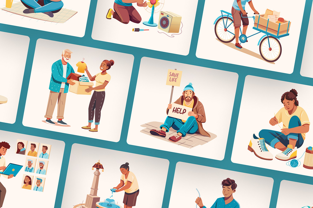 Illustration Poor People, a Person Illustration by Vectors Market (Photo 6 of 9)