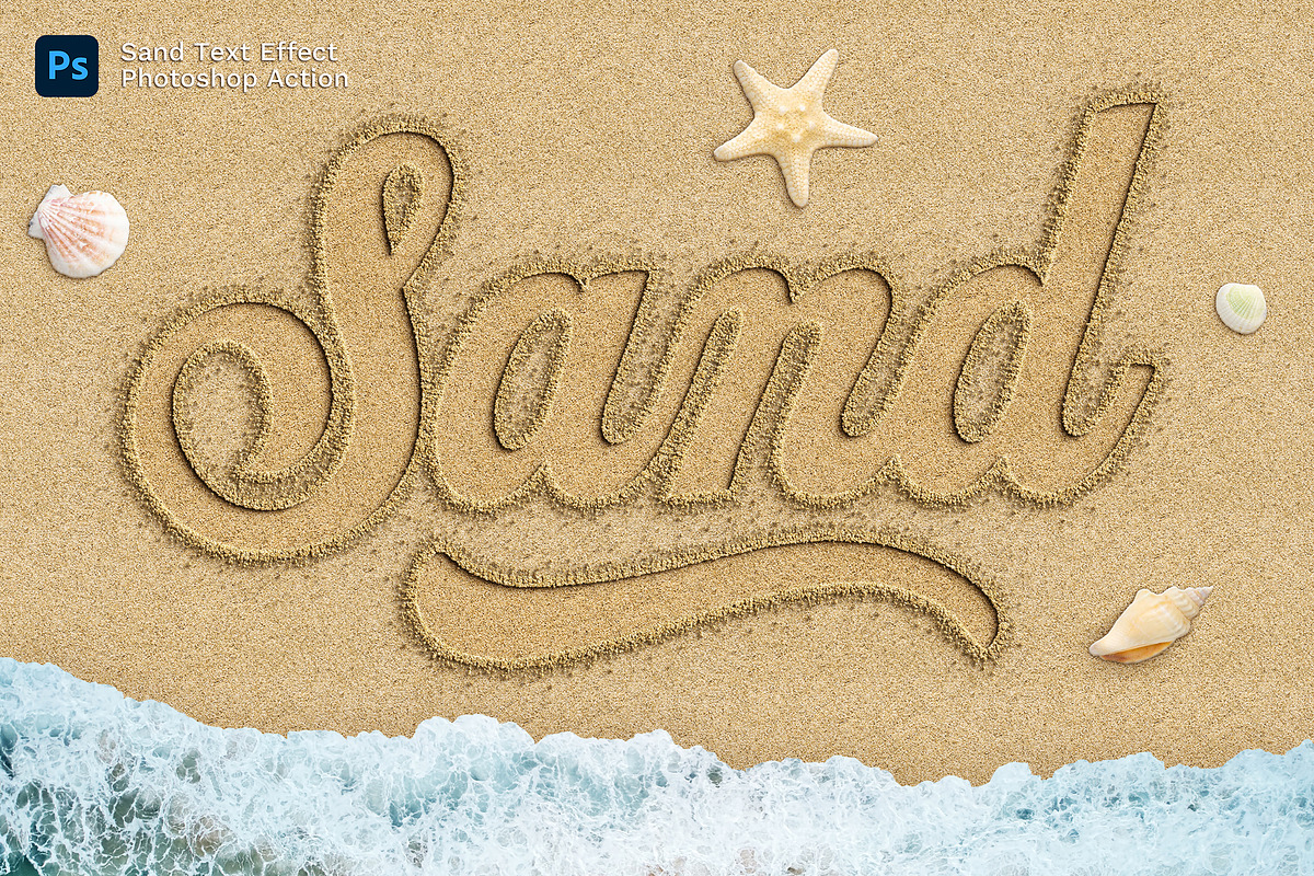 Sand Effect Photoshop Action, an Action Add-On by Andrew Skoch Design (Photo 2 of 8)