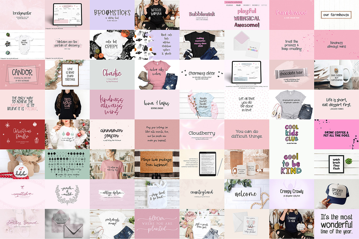 Handlettered Font Bundle, Volume 2, a Handwritten Font by Beck McCormick (Photo 3 of 15)