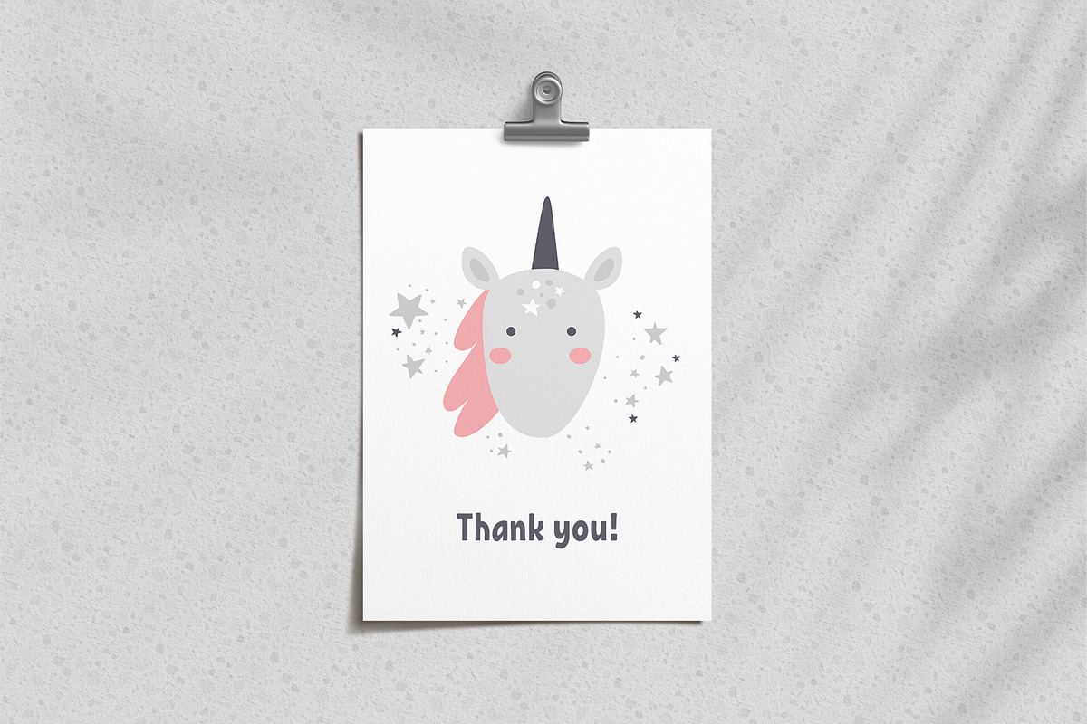 Unicorns in the garden kids clipart, a Decorative Illustration by Leysan Shayak (Photo 14 of 14)
