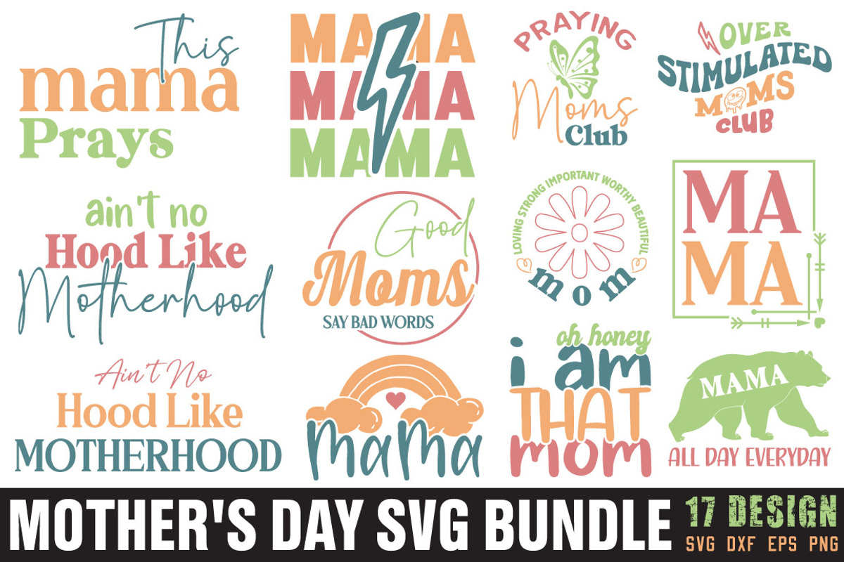 Mother's Day SVG Bundle, an Object Graphic by DollarSmart